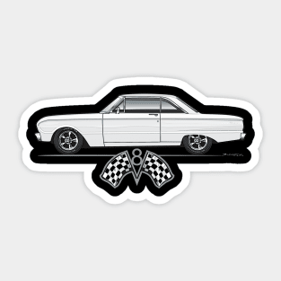 white Sixty Three Sticker